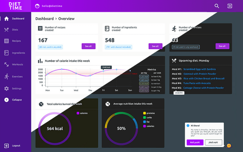 Light and dark theme support