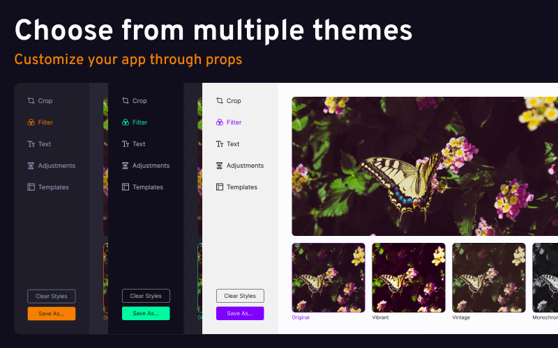 Multiple themes available