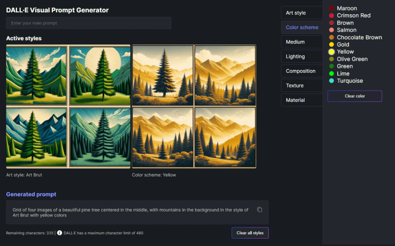Visual Prompt Generator for React and Svelte